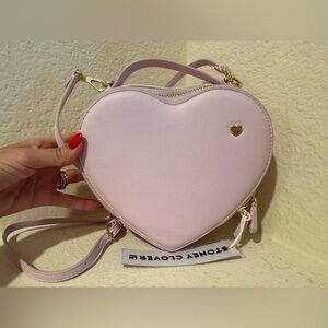Stoney Clover Lane NWT Lavender Heart Shaped Purse